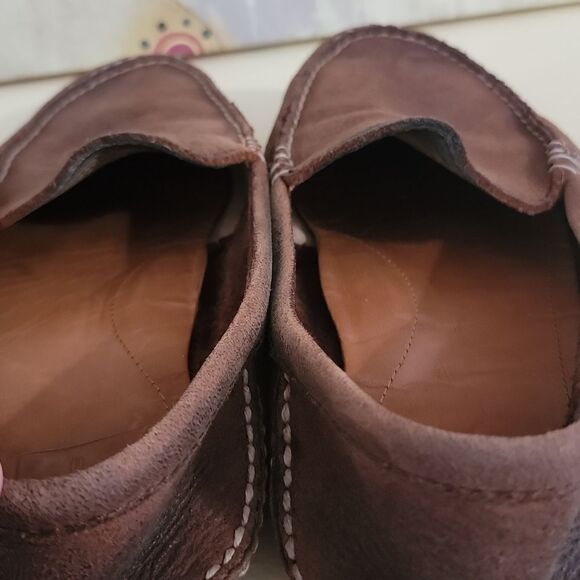 Frye Mason Venetian Elk Slip On Leather Loafers Mens Size 10 - Picture 8 of 10